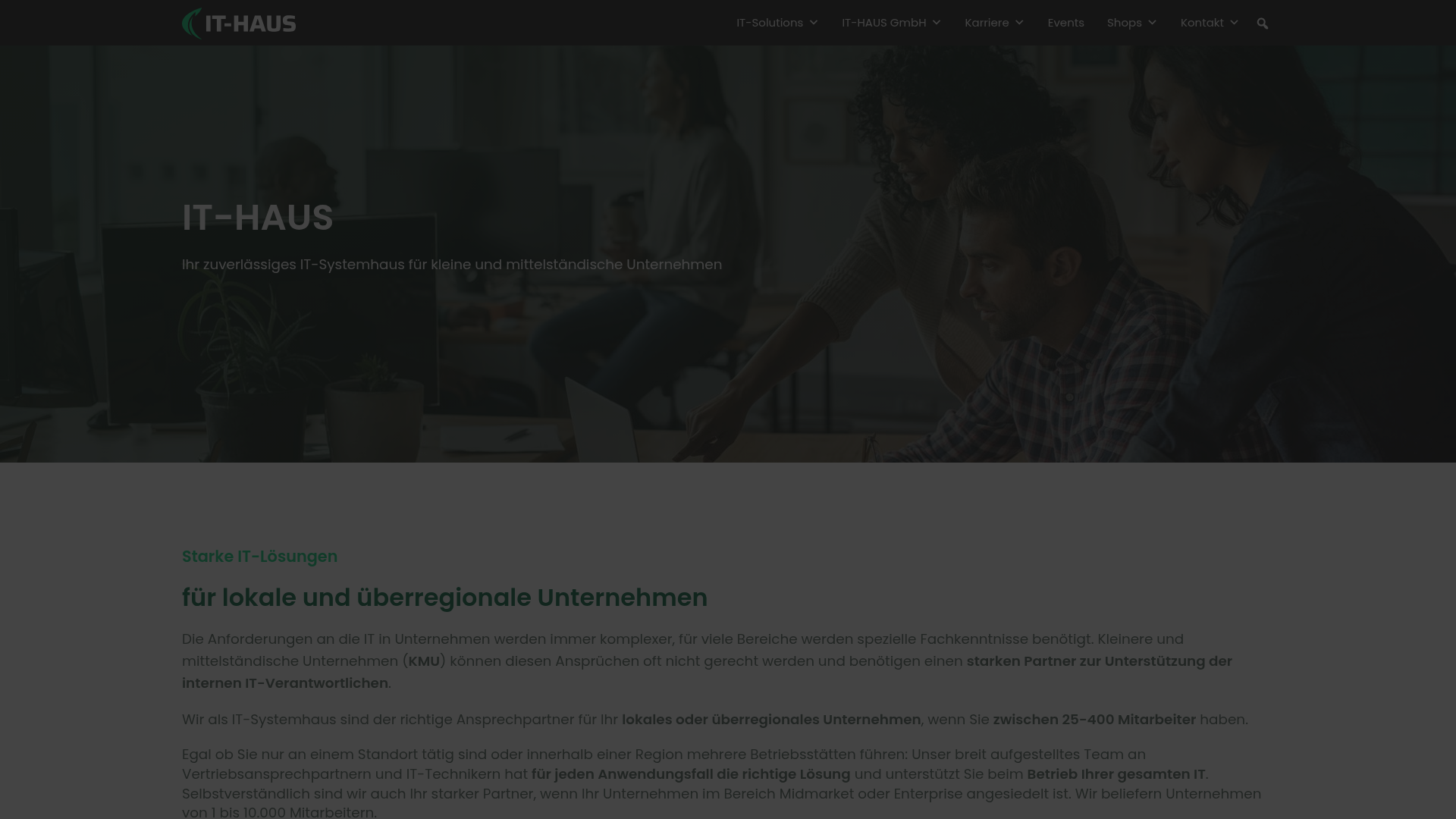 2. IT-HAUS GmbH Homepage