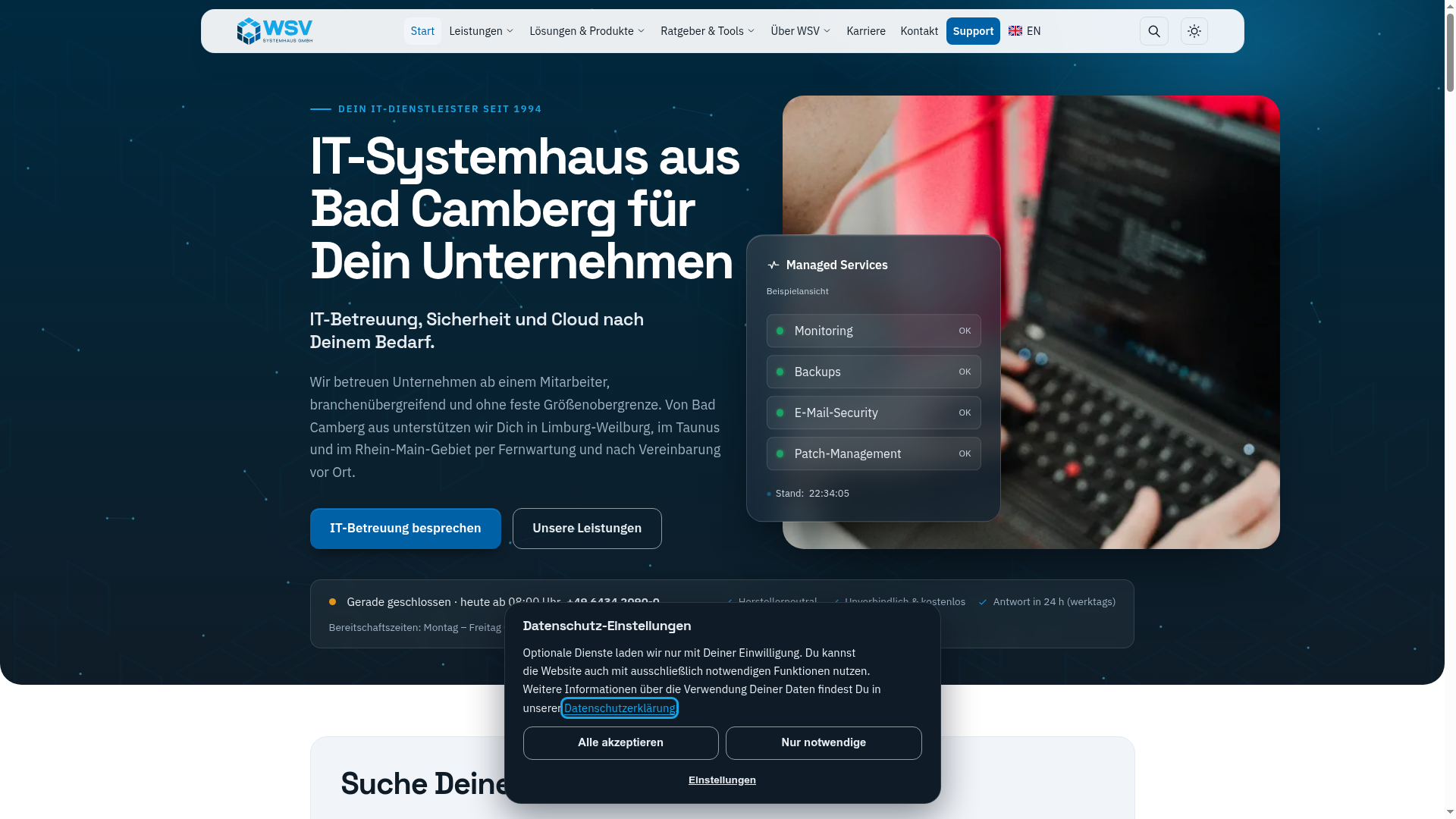 2. WSV Systemhaus GmbH Homepage