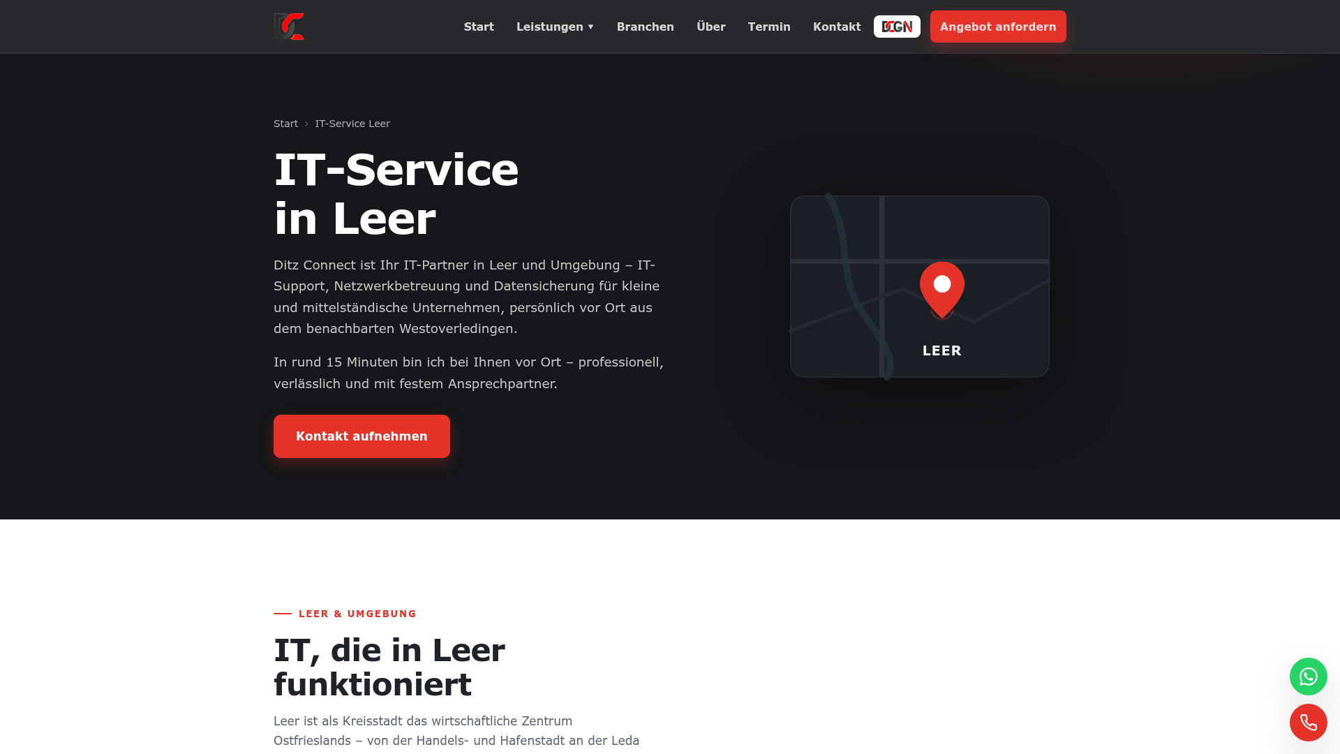2. Ditz Connect Homepage